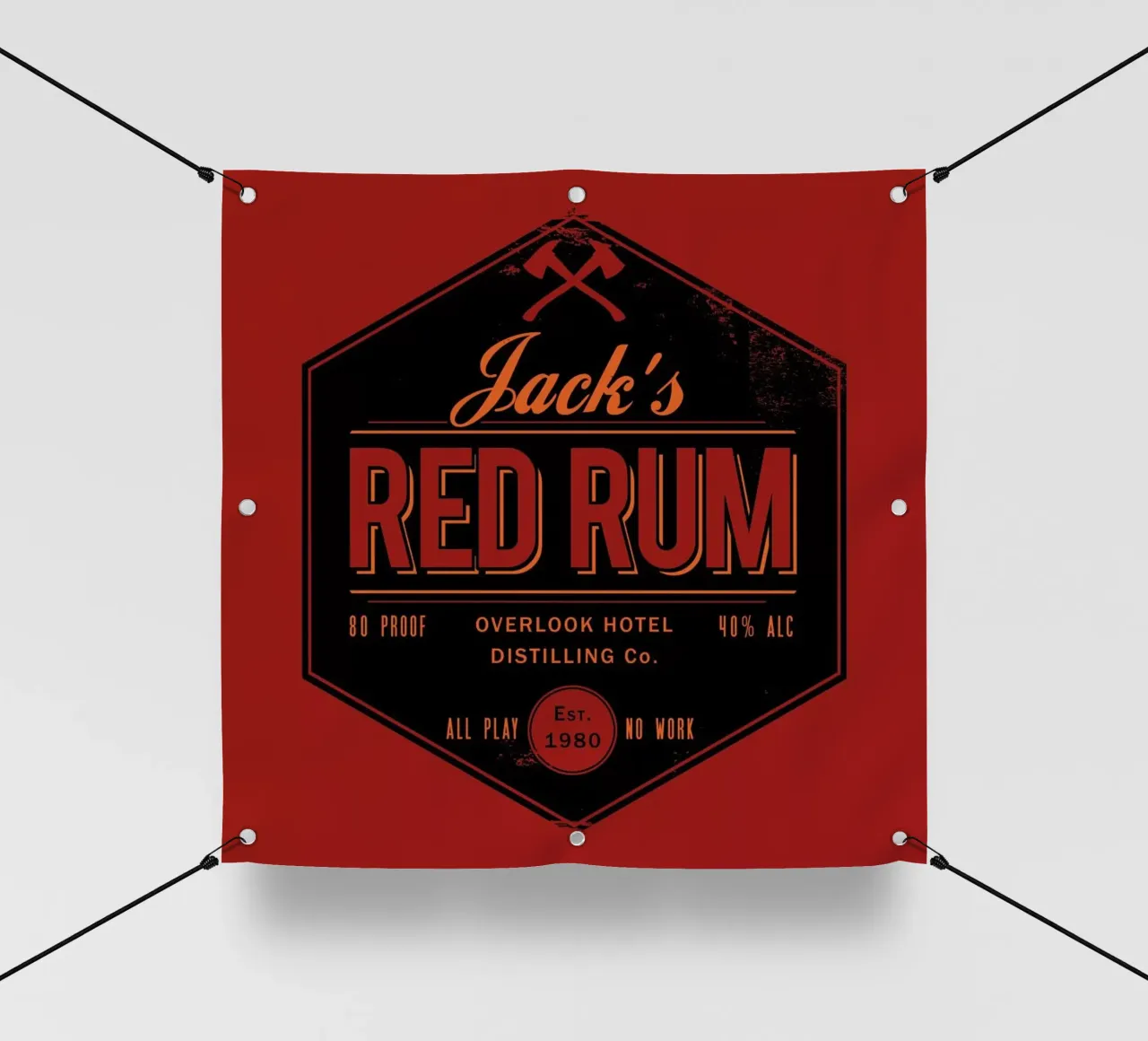 Jacks Red Rum telo in pvc da DinoMike