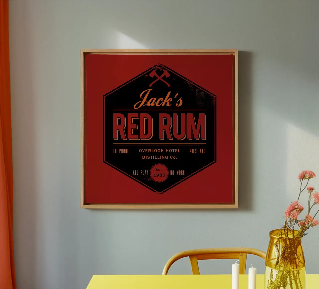 Jacks Red Rum Leinwand von DinoMike