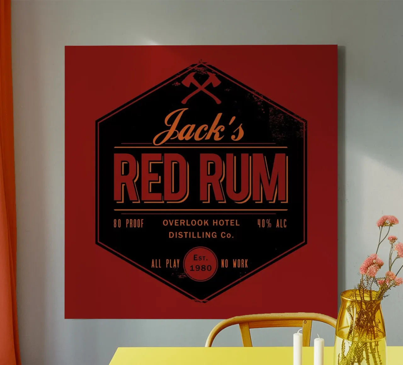 Jacks Red Rum Leinwand von DinoMike