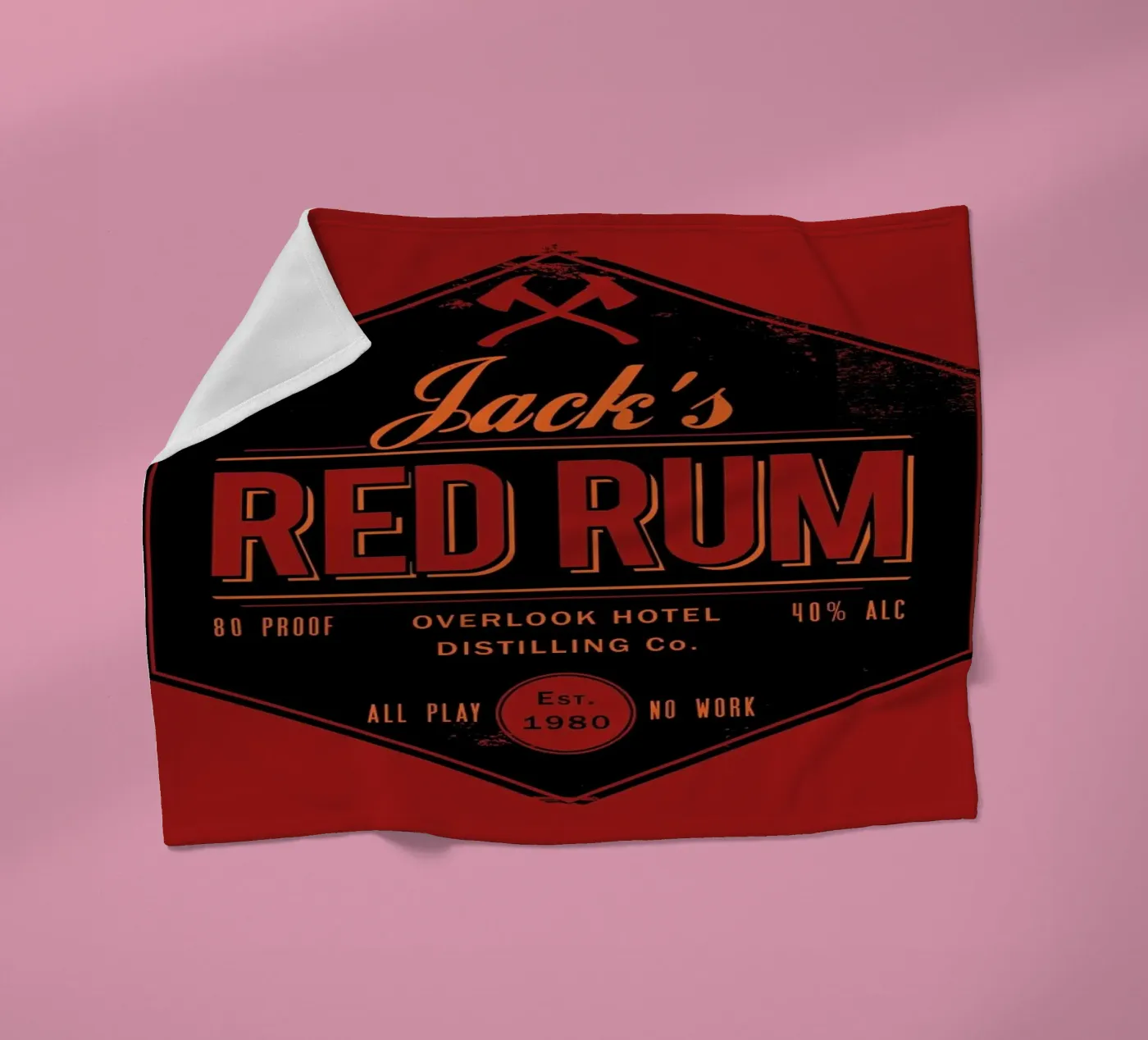 Jacks Red Rum Fleecedecke von DinoMike