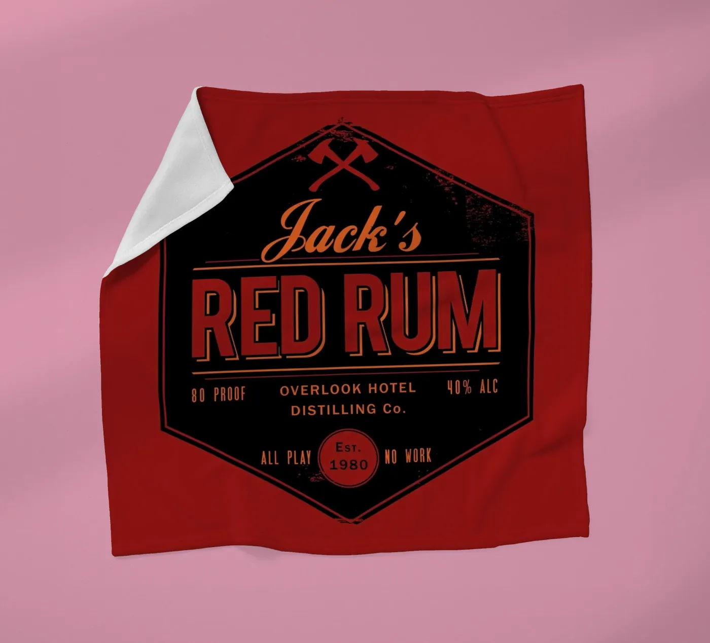 Jacks Red Rum Fleecedecke von DinoMike