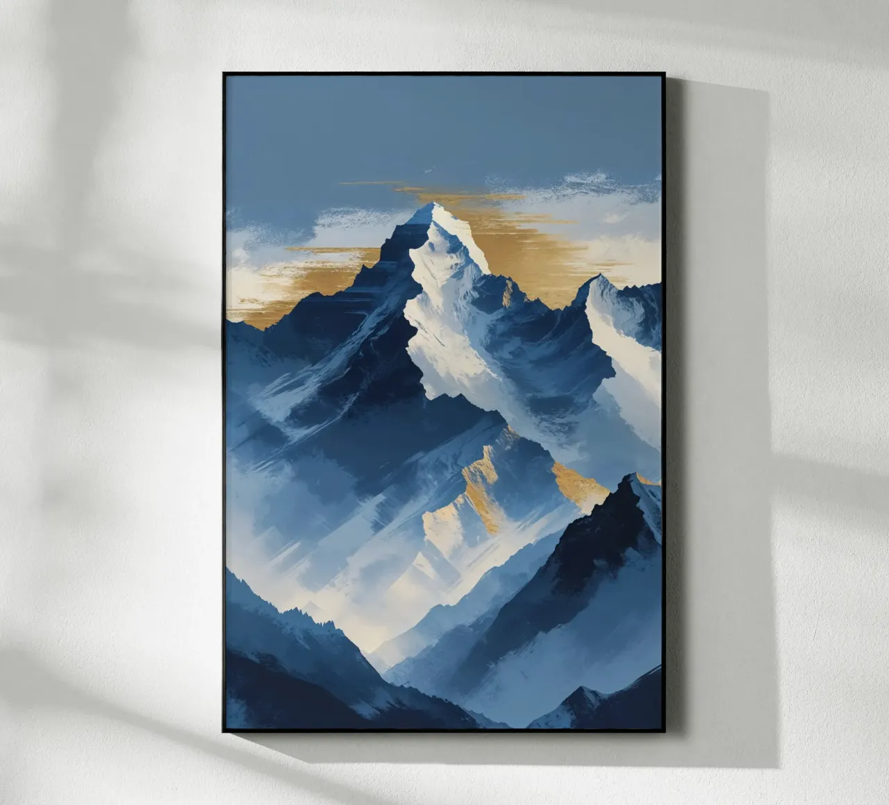 Kangchenjunga in Textured Abstract Expression acryl van AlbertKlee