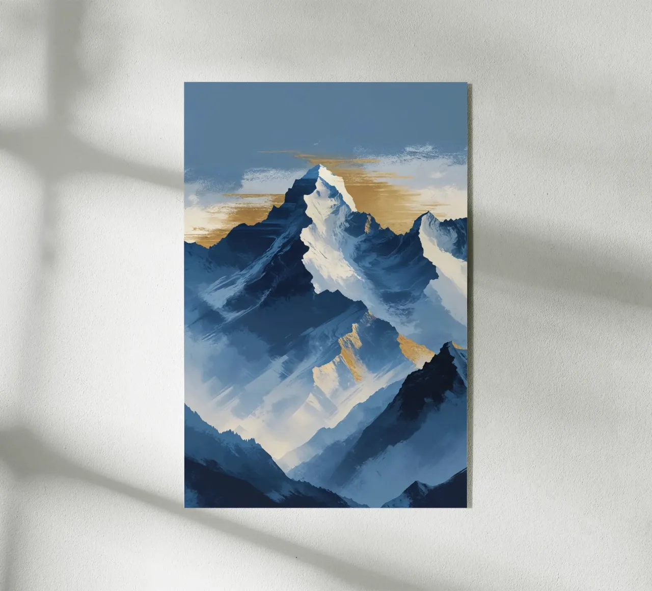 Kangchenjunga in Textured Abstract Expression acryl van AlbertKlee