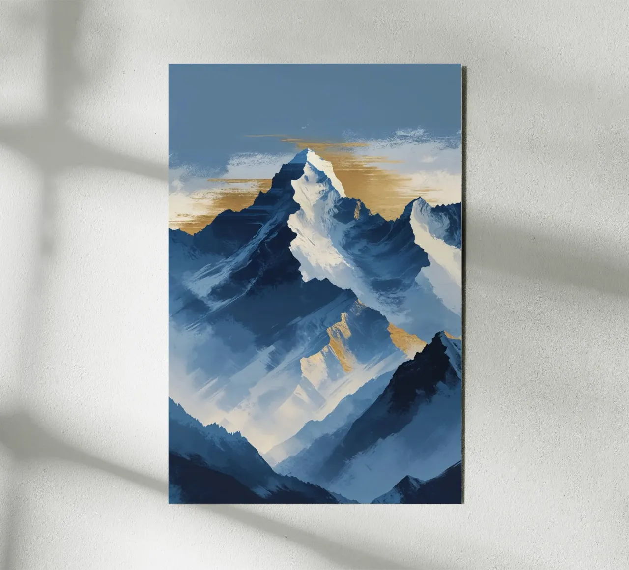 Kangchenjunga in Textured Abstract Expression alluminio dibond da AlbertKlee