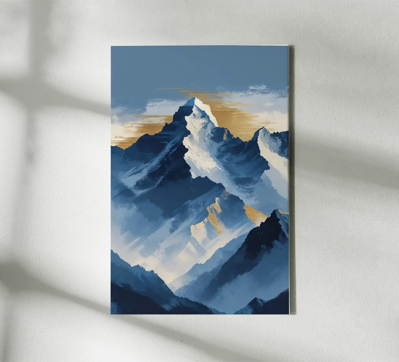Kangchenjunga in Textured Abstract Expression Leinwand von AlbertKlee