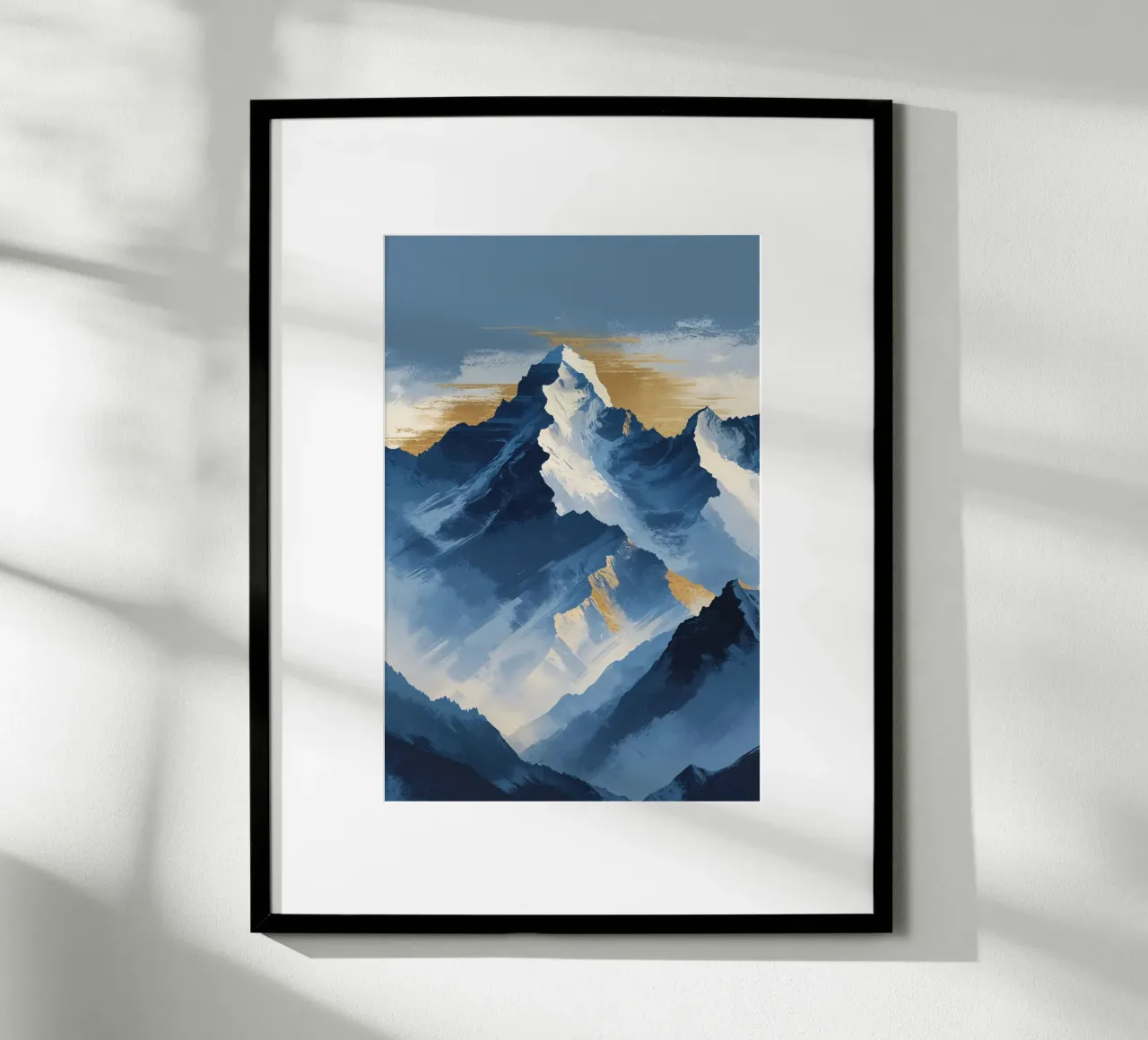 Kangchenjunga in Textured Abstract Expression Hahnemühle von AlbertKlee