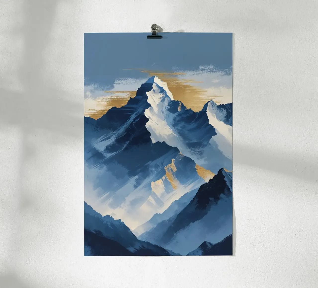 Kangchenjunga in Textured Abstract Expression carta hahnemühle da AlbertKlee