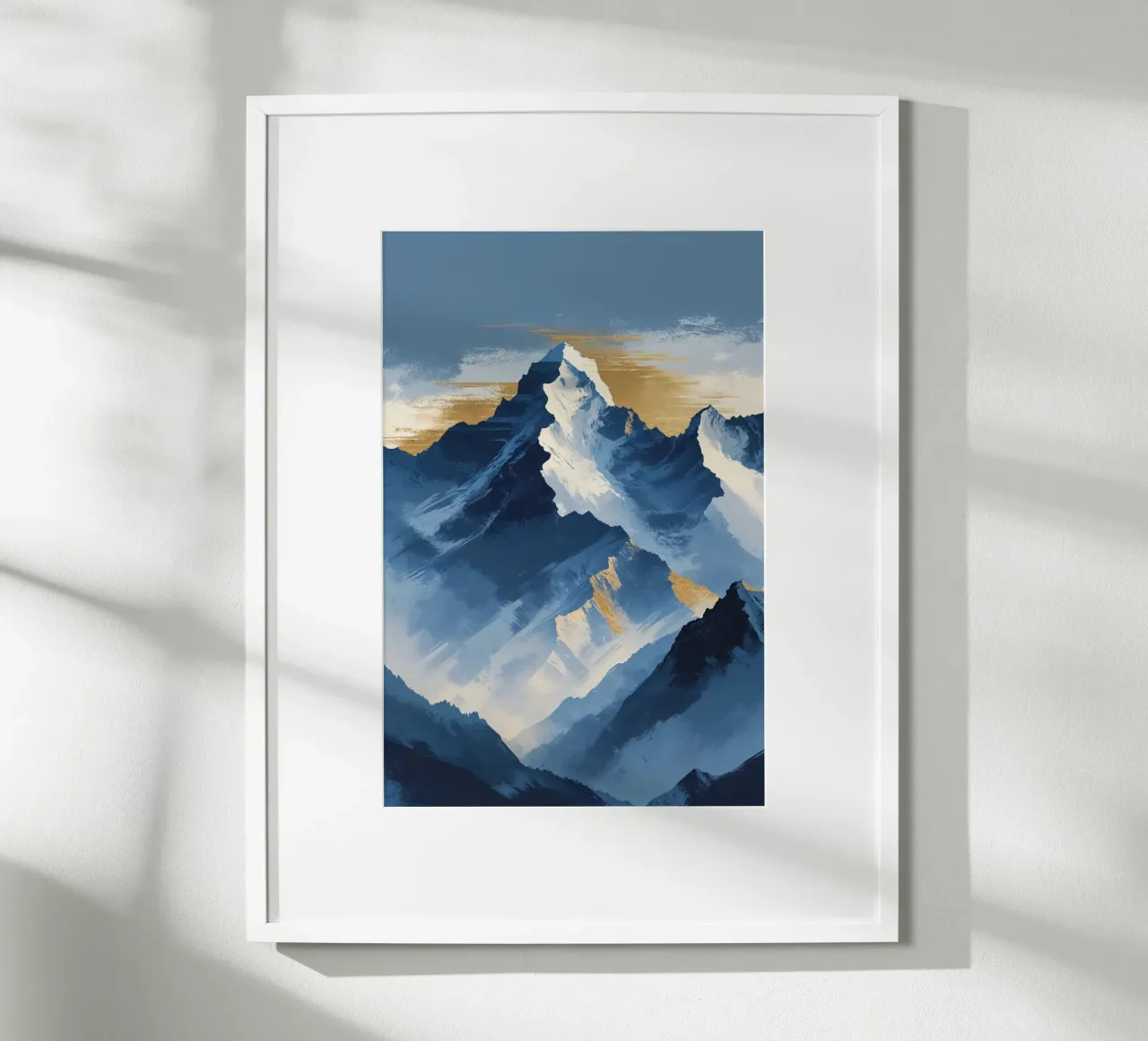 Kangchenjunga in Textured Abstract Expression carta hahnemühle da AlbertKlee