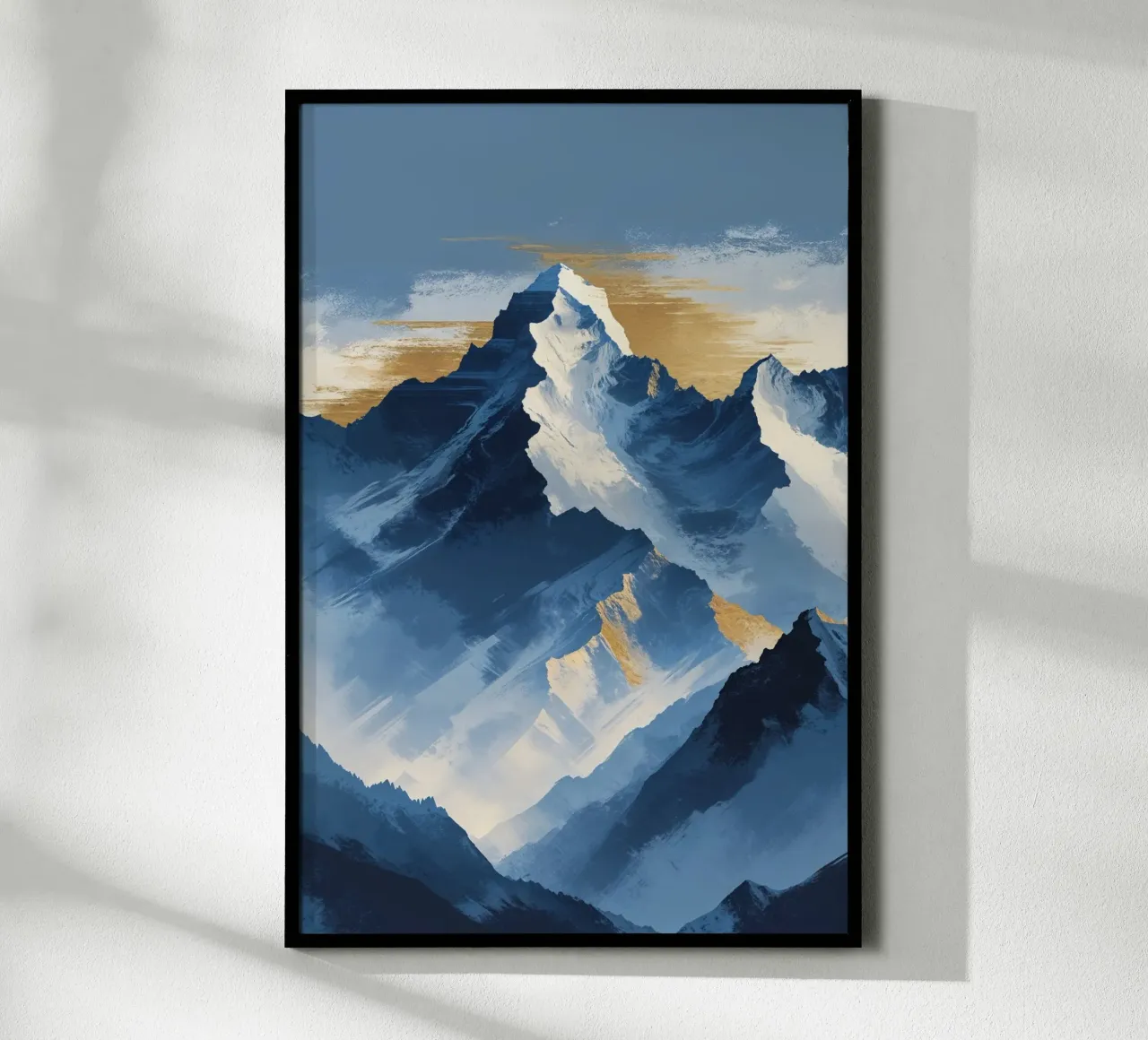 Kangchenjunga in Textured Abstract Expression carta hahnemühle da AlbertKlee