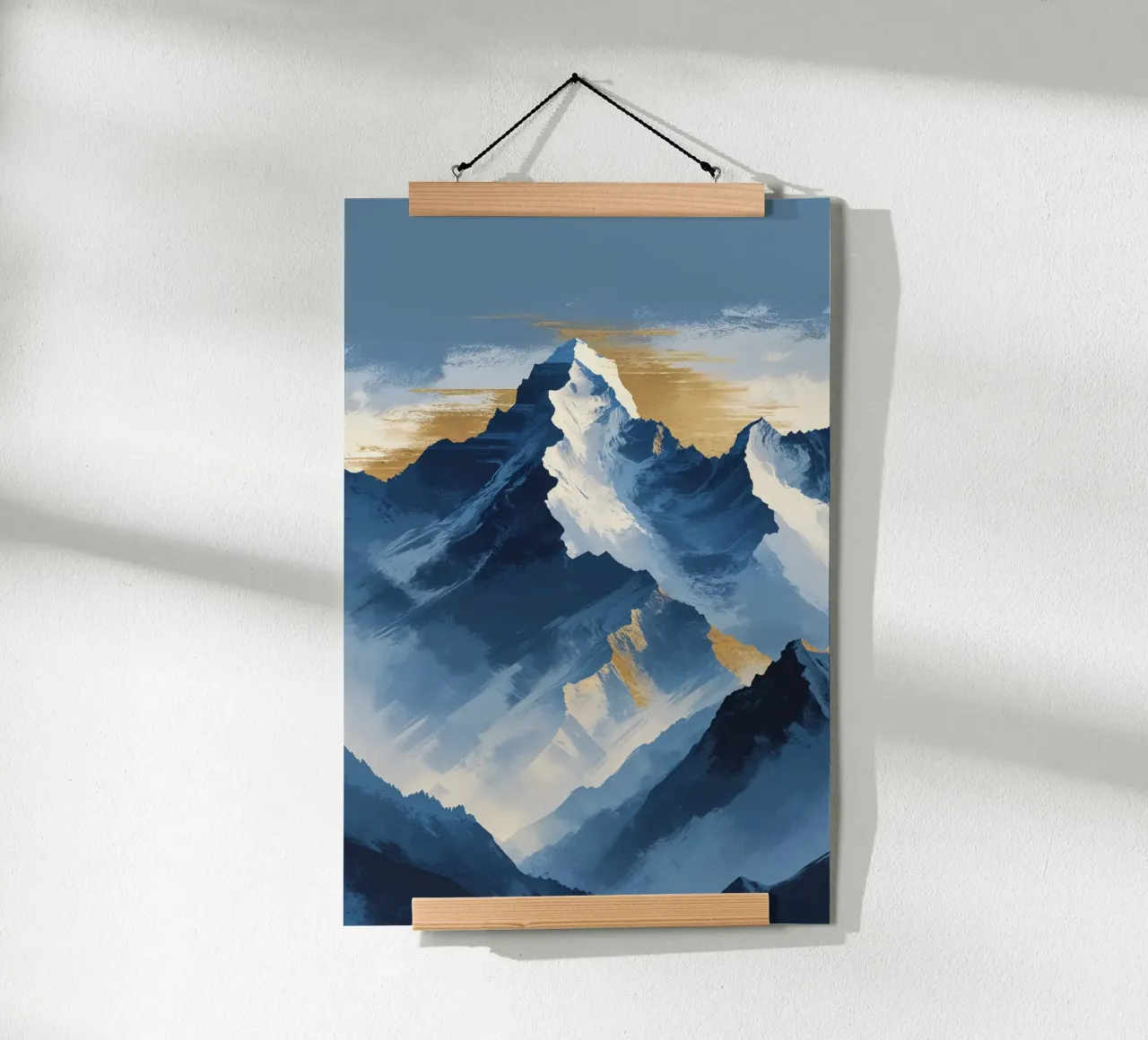 Kangchenjunga in Textured Abstract Expression carta hahnemühle da AlbertKlee