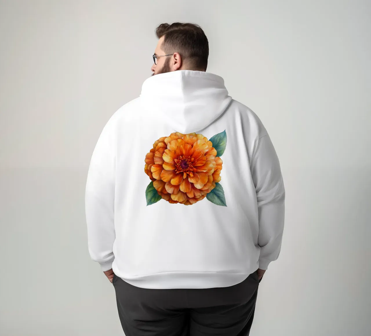 Fiore di calendula 3 felpa con cappuccio da Bold Blooms