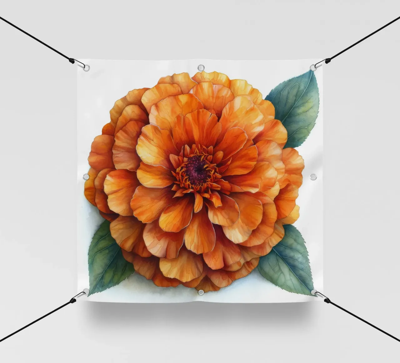 Fiore di calendula 3 telo in pvc da Bold Blooms