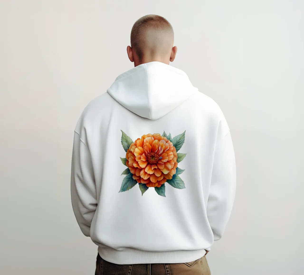 Fiore di calendula 4 felpa con cappuccio da Bold Blooms