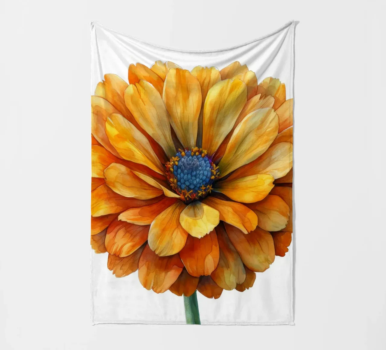 Fiore di calendula 1 coperta in pile da Bold Blooms