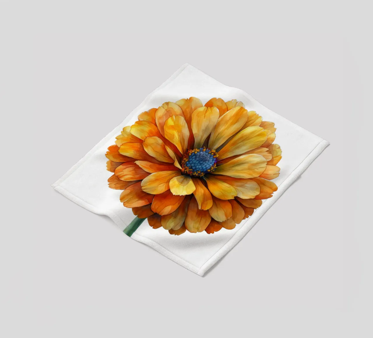 Fiore di calendula 1 coperta in pile da Bold Blooms