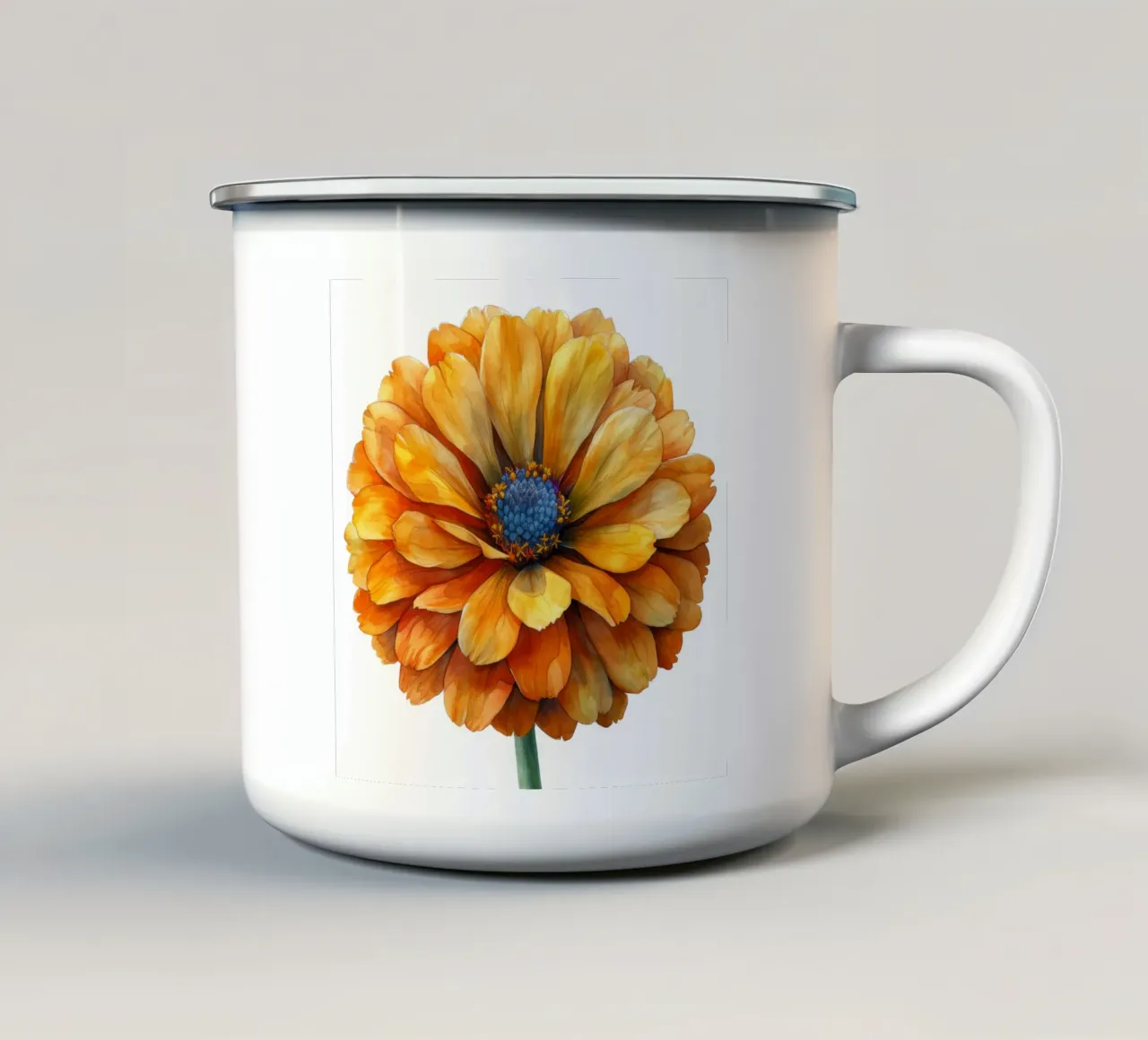 Fiore di calendula 1 tazza in smalto da Bold Blooms