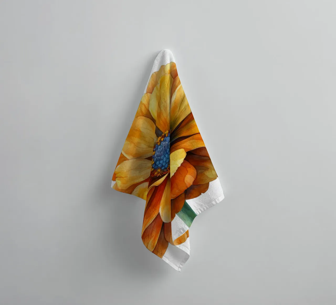 Goudsbloem 1 badhanddoek van Bold Blooms