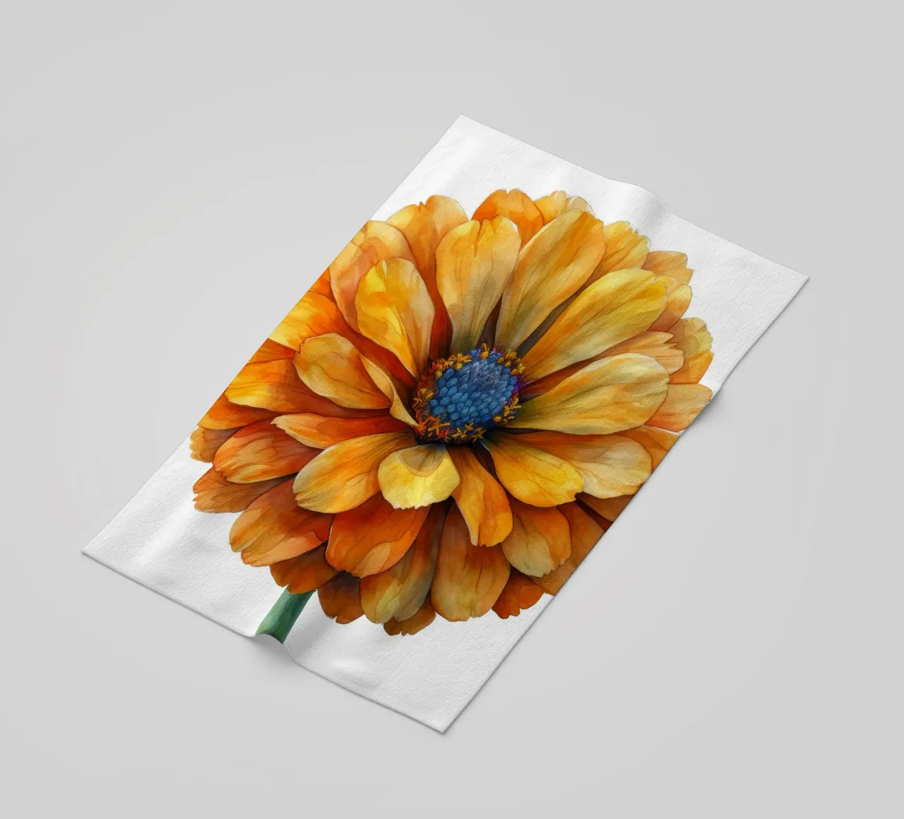 Fiore di calendula 1 telo mare da Bold Blooms