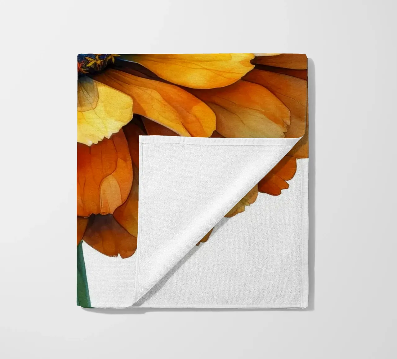Fiore di calendula 1 telo mare da Bold Blooms
