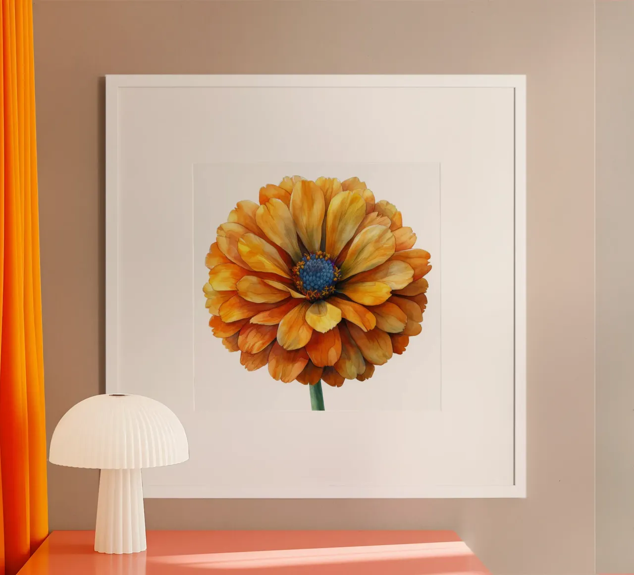 Marigold Flower 1 hahnemühle by Bold Blooms
