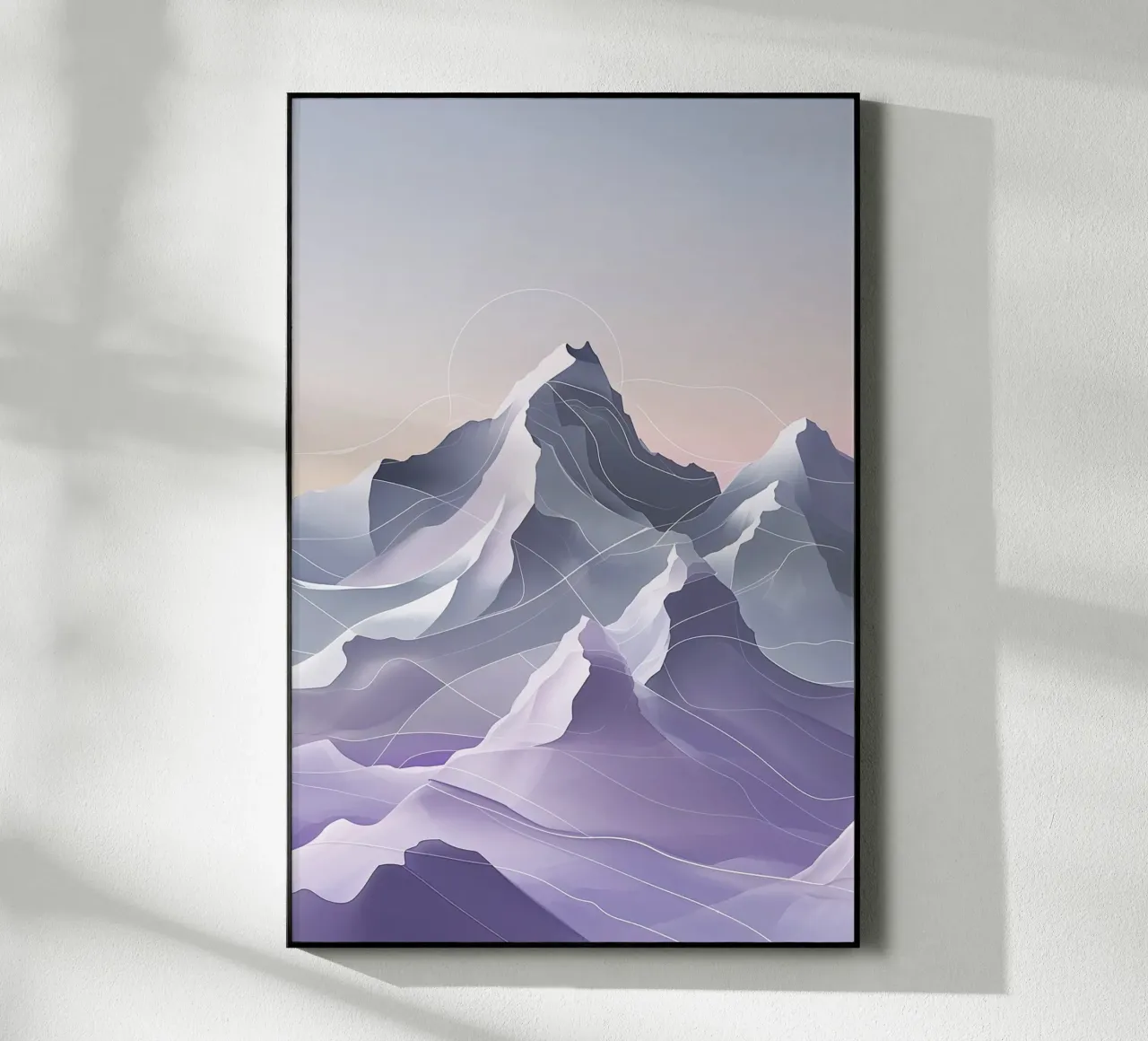 Abstract Flowing Lines of Kangchenjunga plexiglass da AlbertKlee