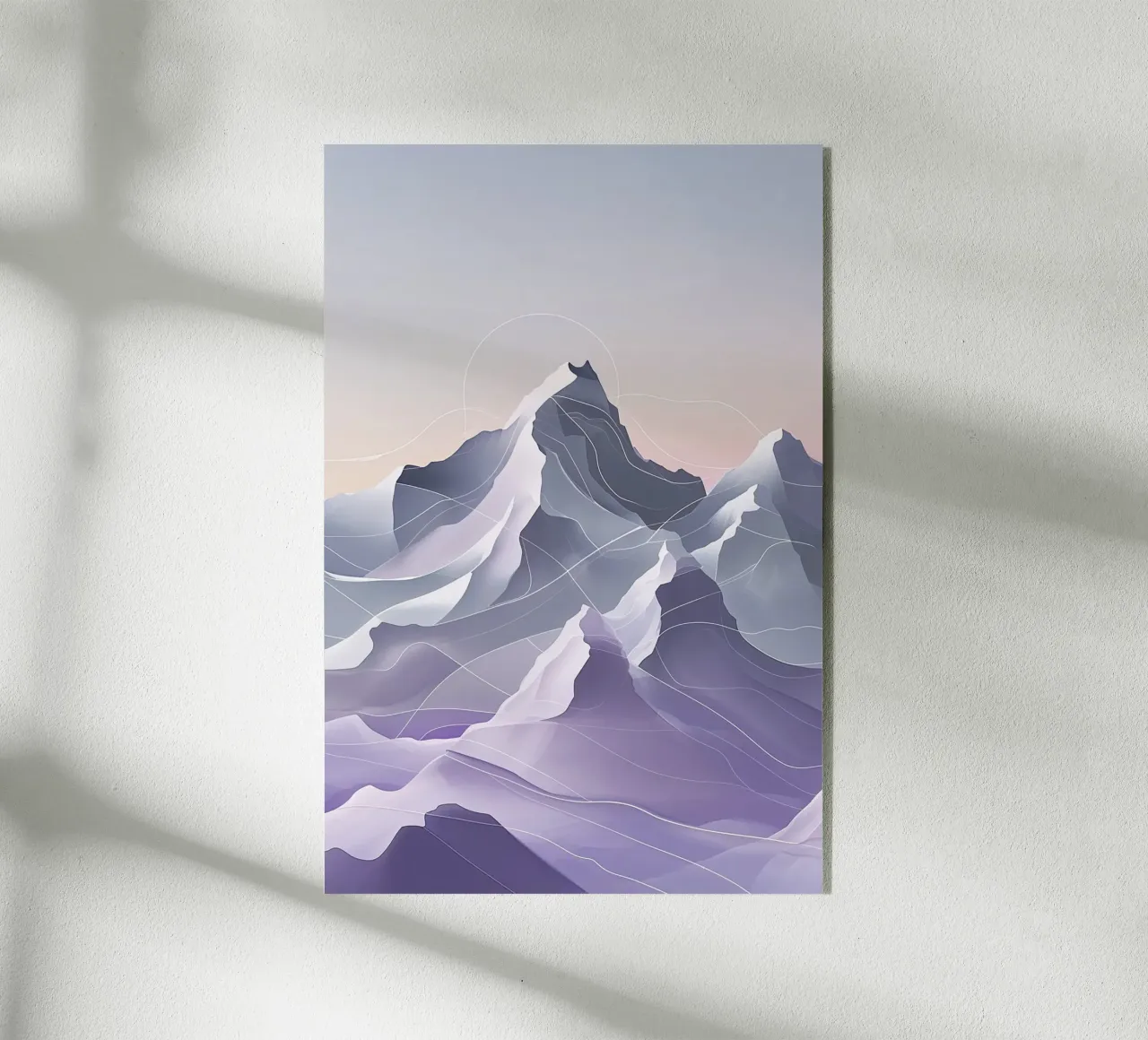 Abstract Flowing Lines of Kangchenjunga plexiglass da AlbertKlee