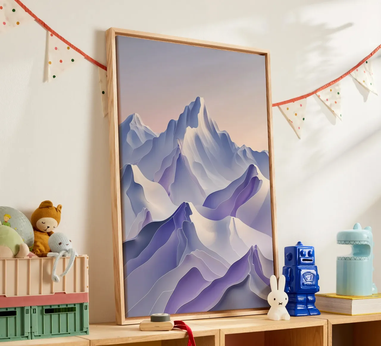Kangchenjunga in Soft Pastel Waves tela da AlbertKlee
