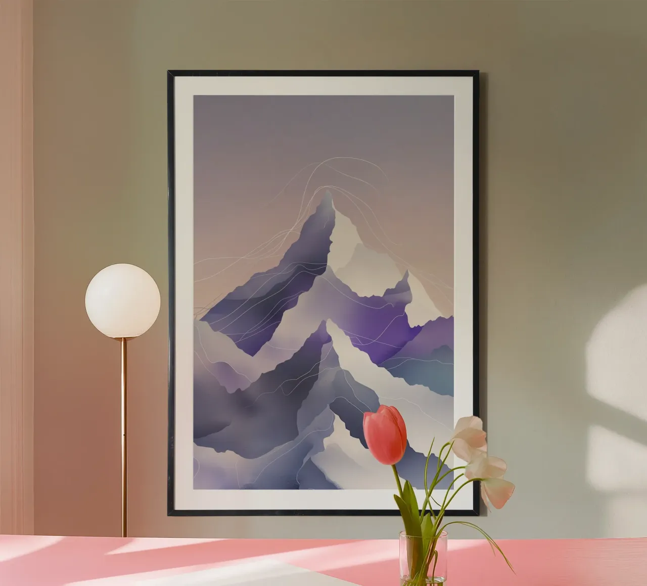 Kangchenjunga in Gradient Tones and Flowing Forms Hahnemühle von AlbertKlee