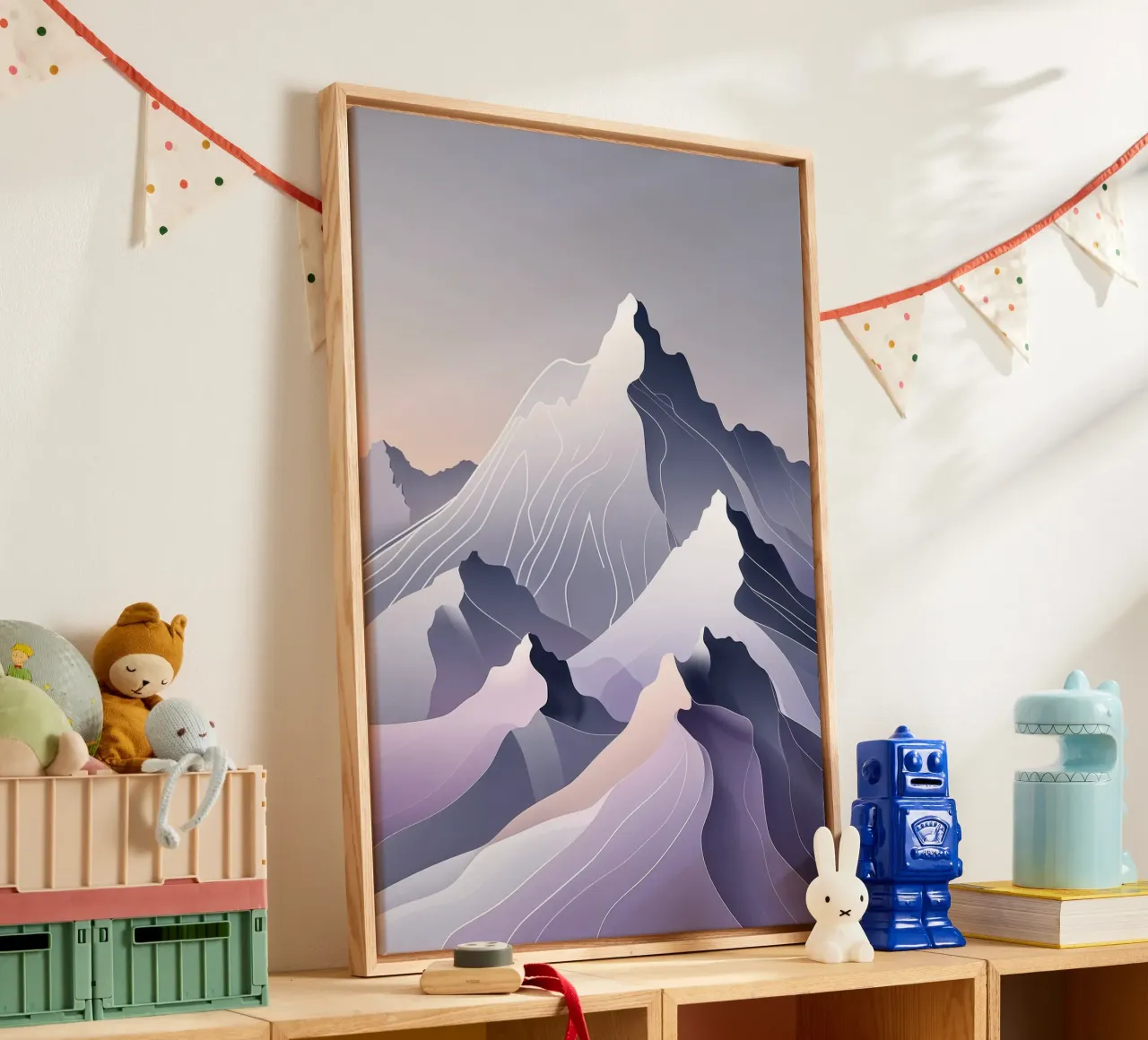 Flowing Silhouettes of Kangchenjunga tela con Cornice a cassetta da AlbertKlee