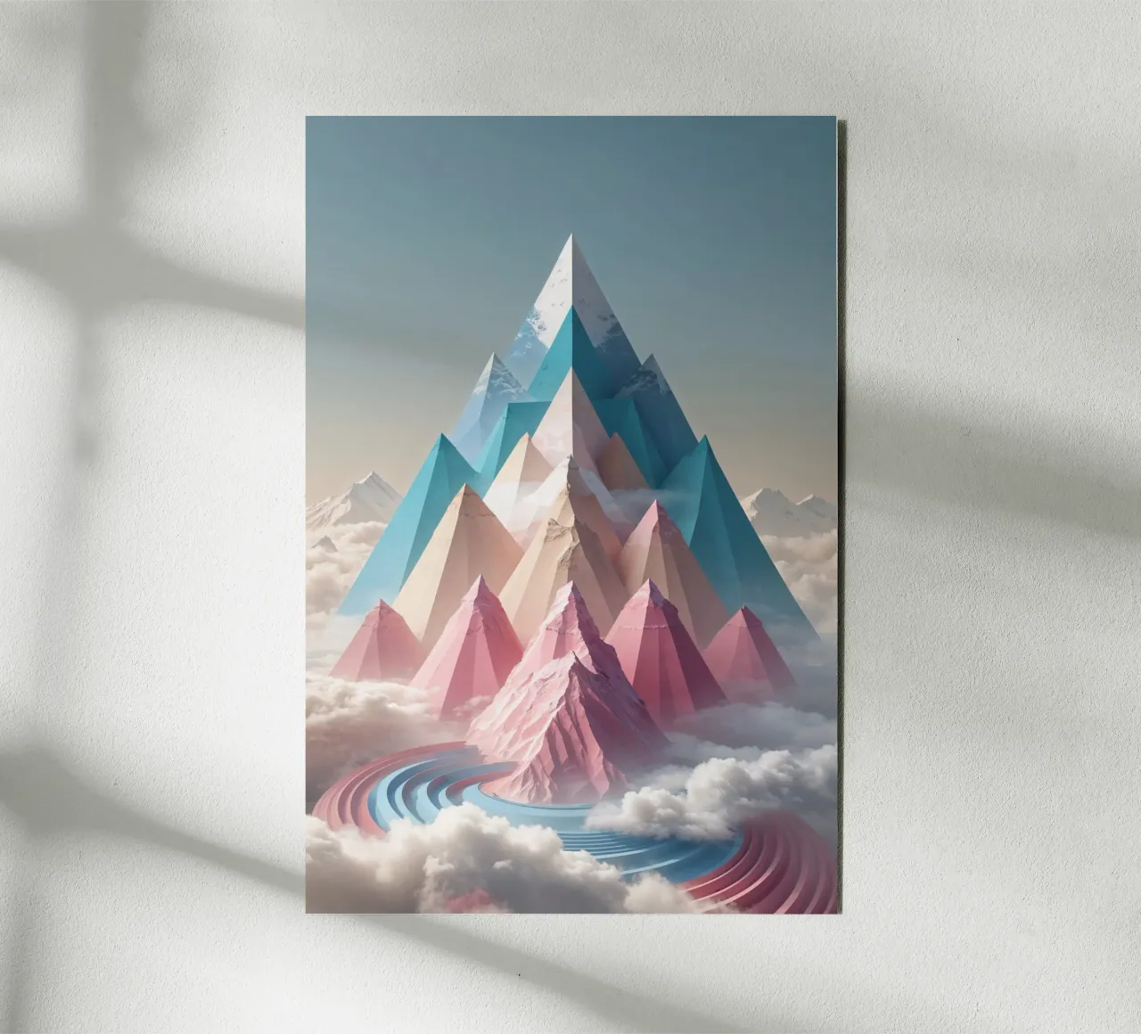 Geometric Majesty of Kangchenjunga alluminio dibond da AlbertKlee