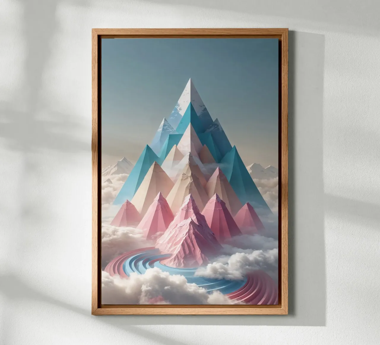 Geometric Majesty of Kangchenjunga canvas van AlbertKlee