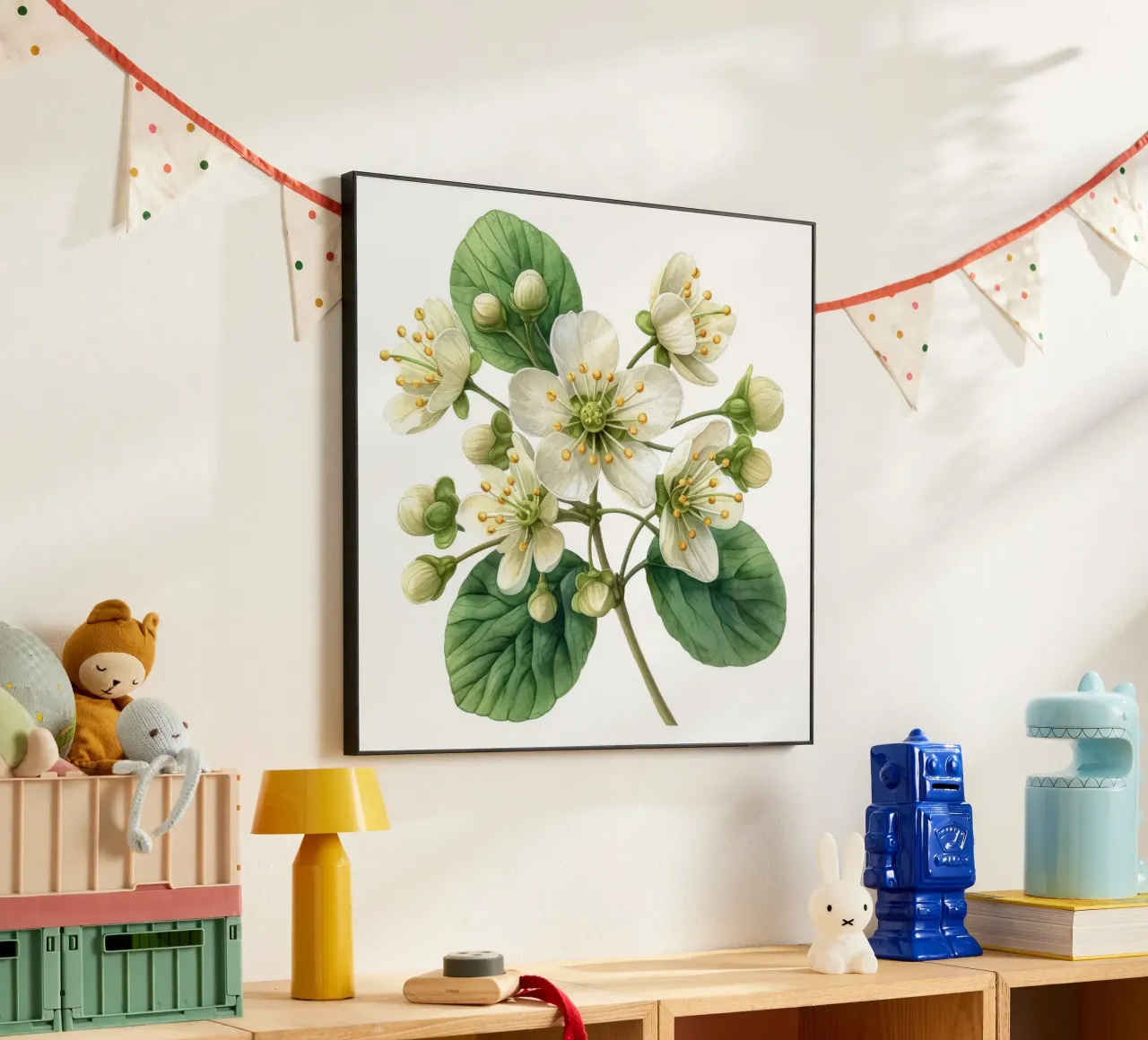 Fiore di ruta dei prati 2 alluminio dibond da Bold Blooms