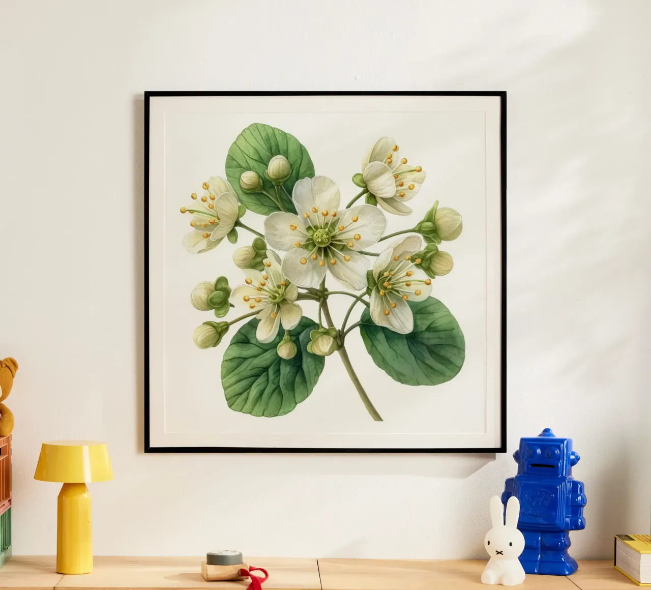 Fiore di ruta dei prati 2 poster con telaio in alluminio da Bold Blooms