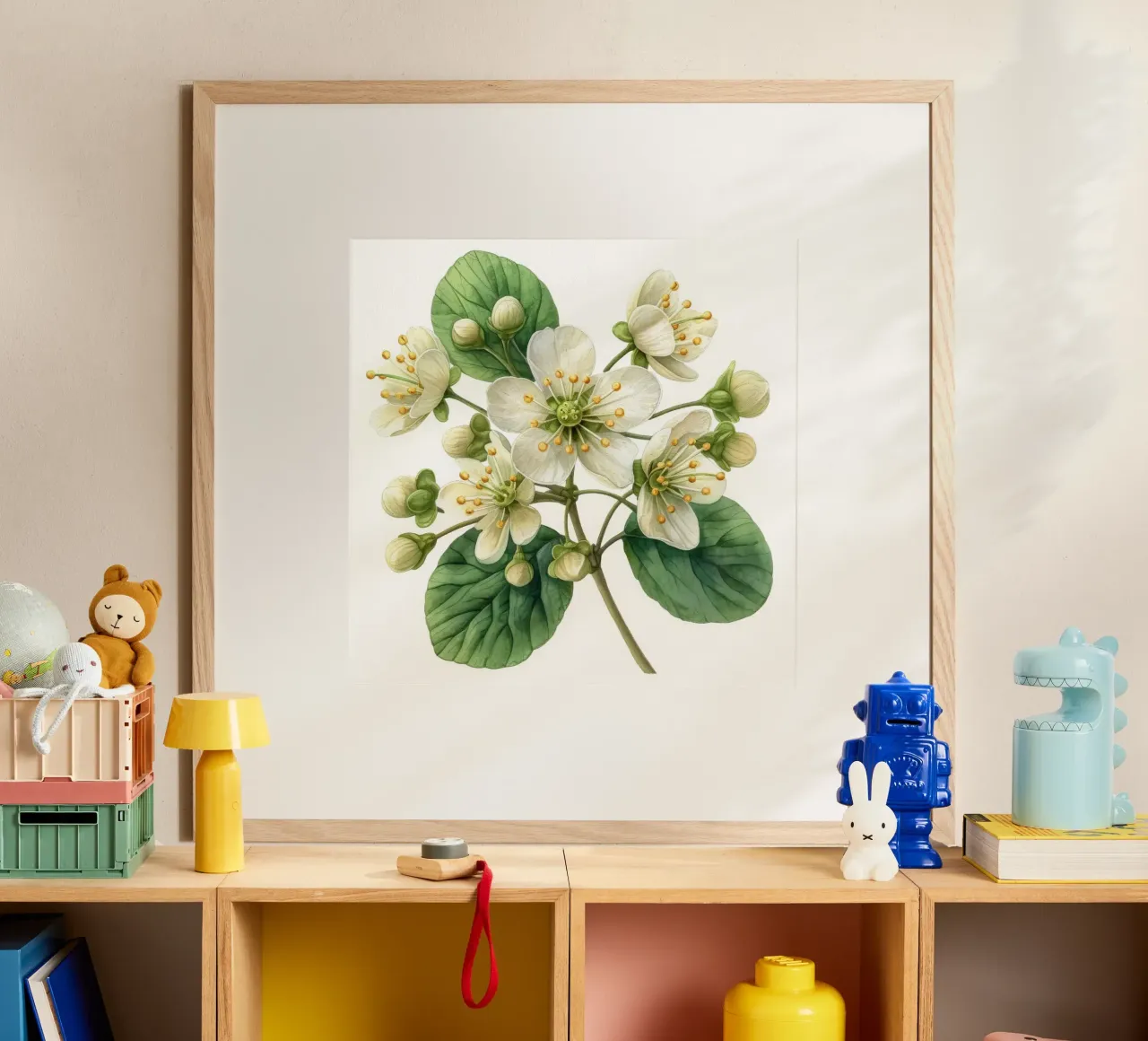 Fiore di ruta dei prati 2 poster con telaio in alluminio da Bold Blooms