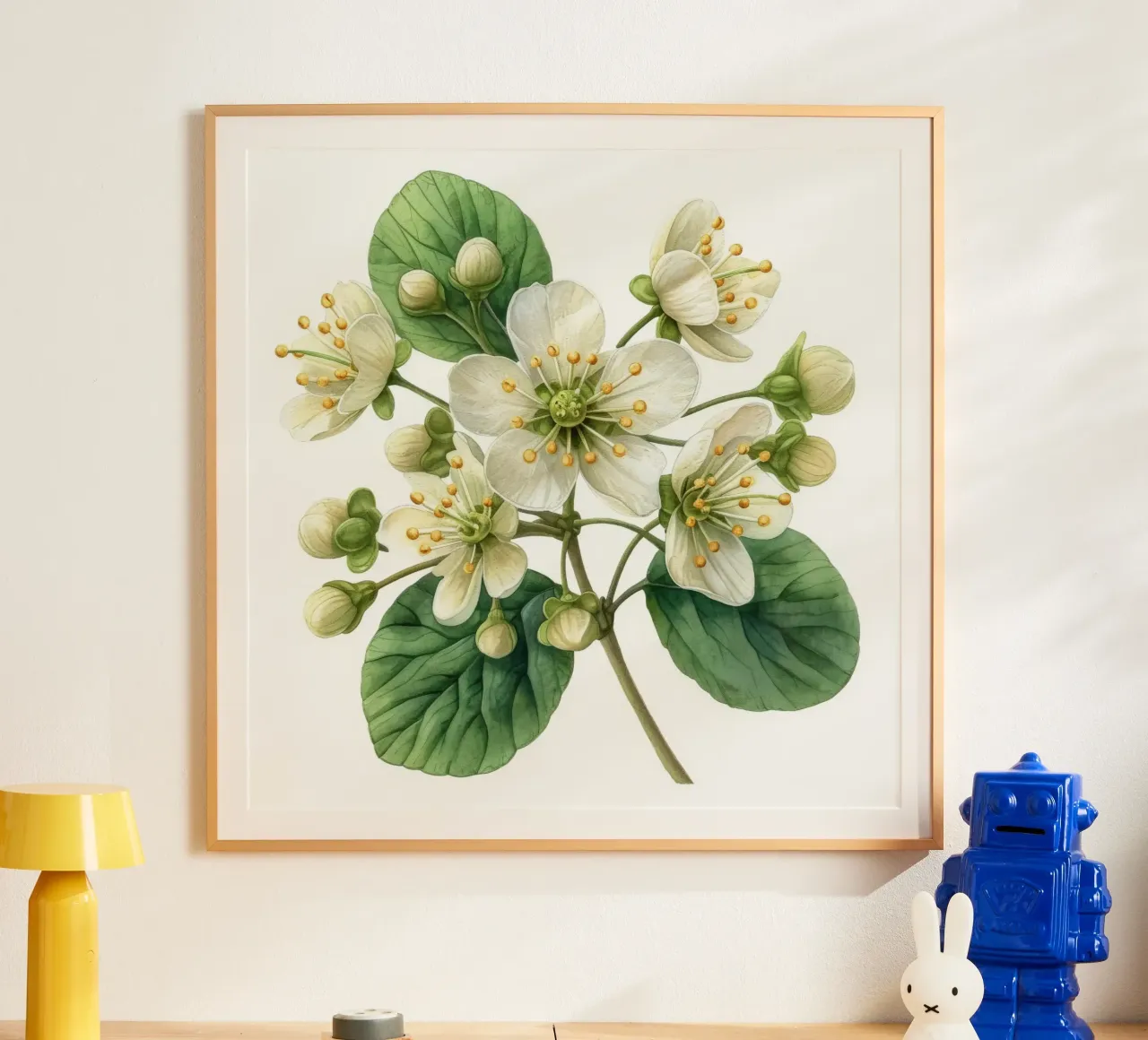 Fiore di ruta dei prati 2 poster con telaio in alluminio da Bold Blooms