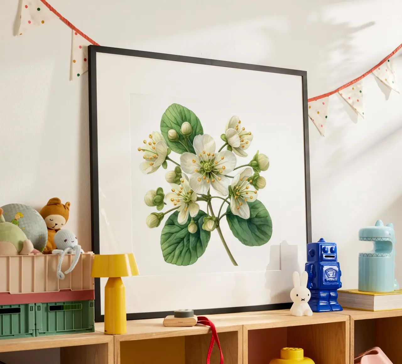Fiore di ruta dei prati 2 poster con telaio in alluminio da Bold Blooms