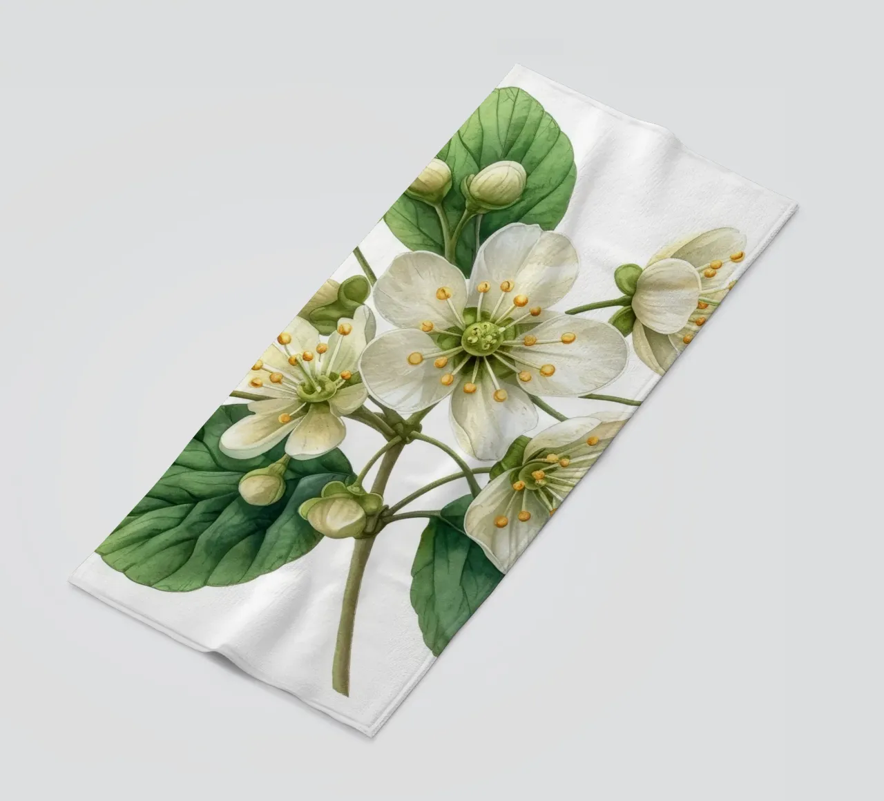 Meadow Rue Flower 2 beach towel by Bold Blooms