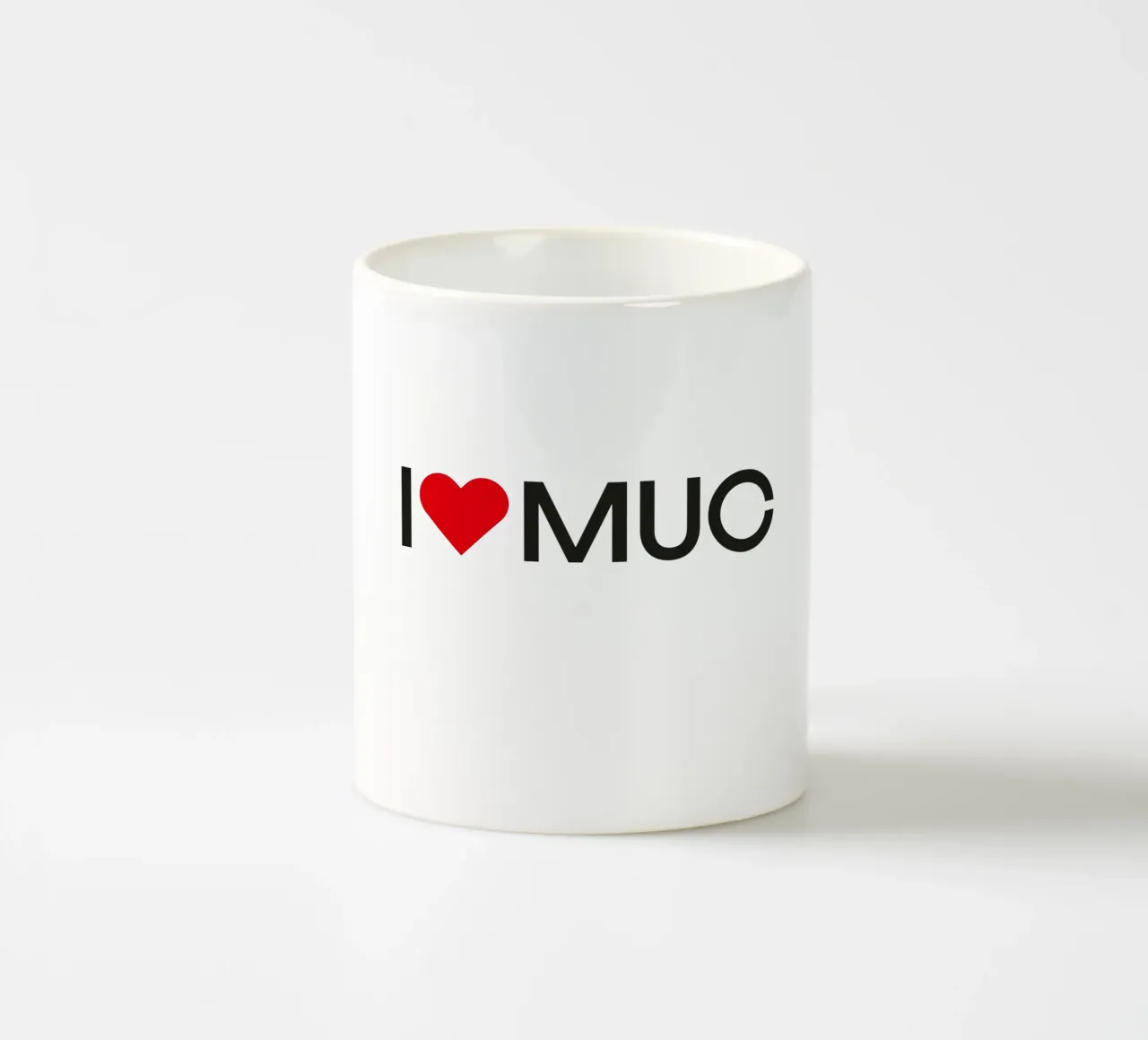 München Liebe tazza in ceramica da Flo Klein
