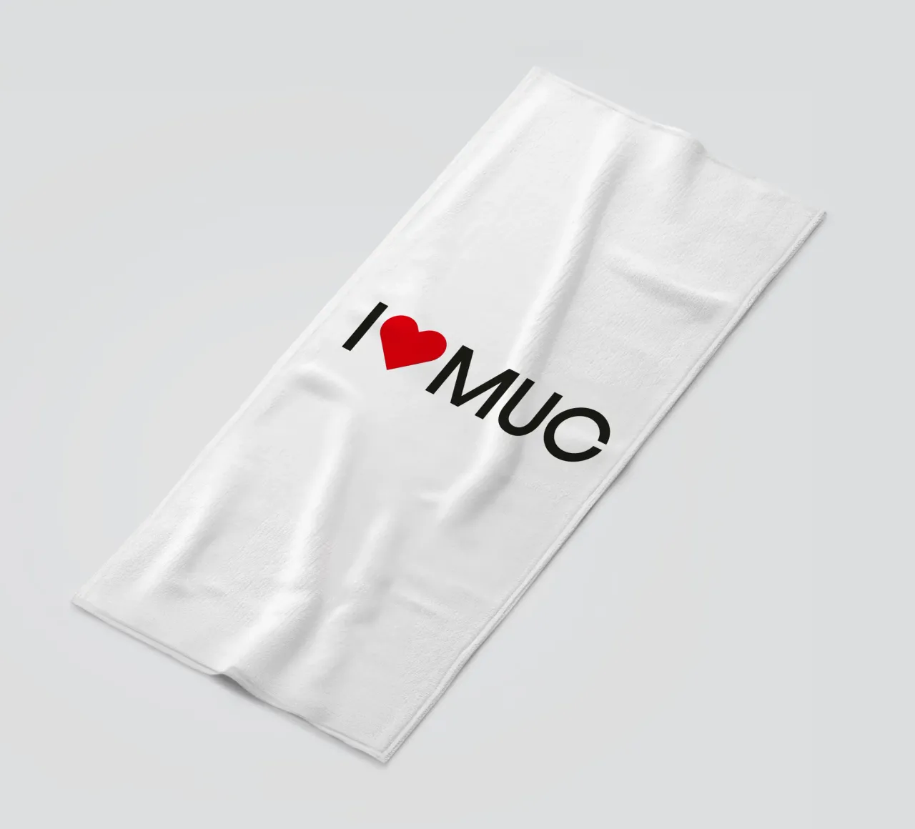 München Liebe beach towel by Flo Klein