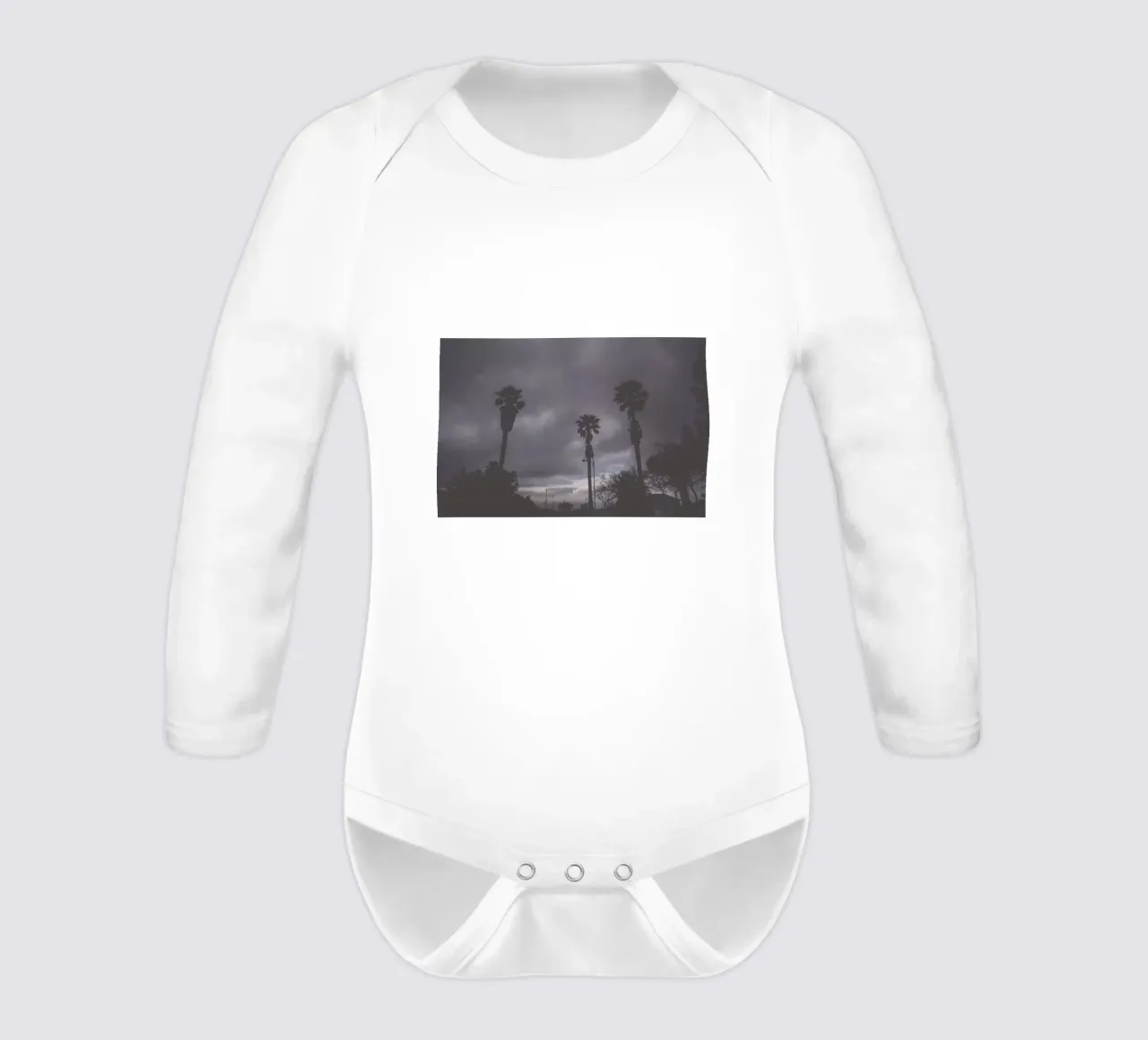 Way Home long-sleeve baby romper by Chris Abatzis
