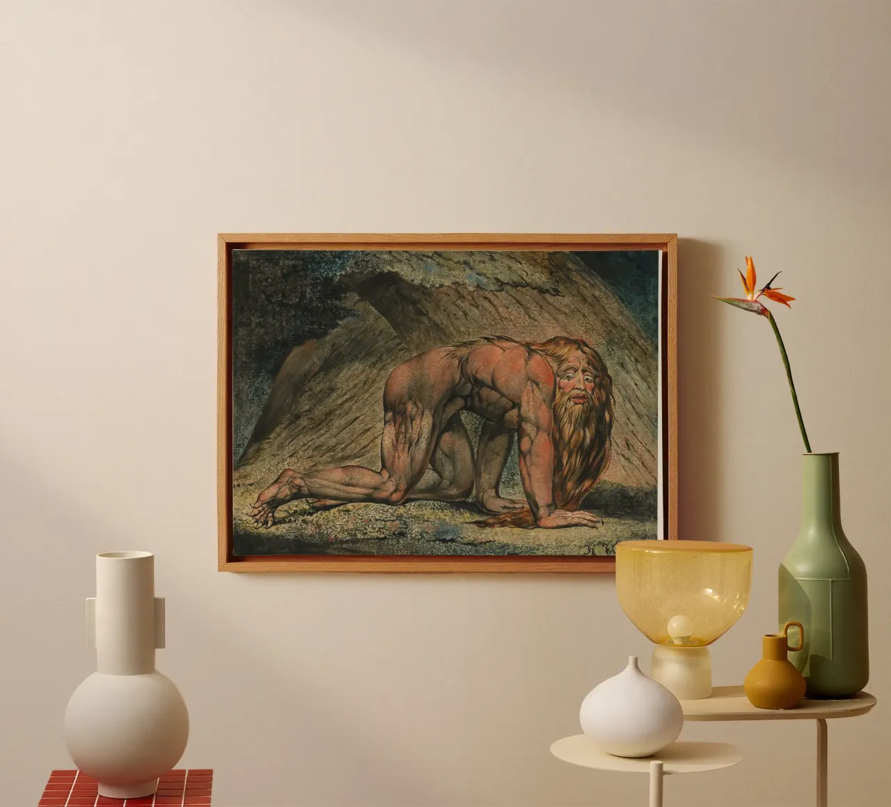 William Blake - Nebuchadnezzar canvas by William Store