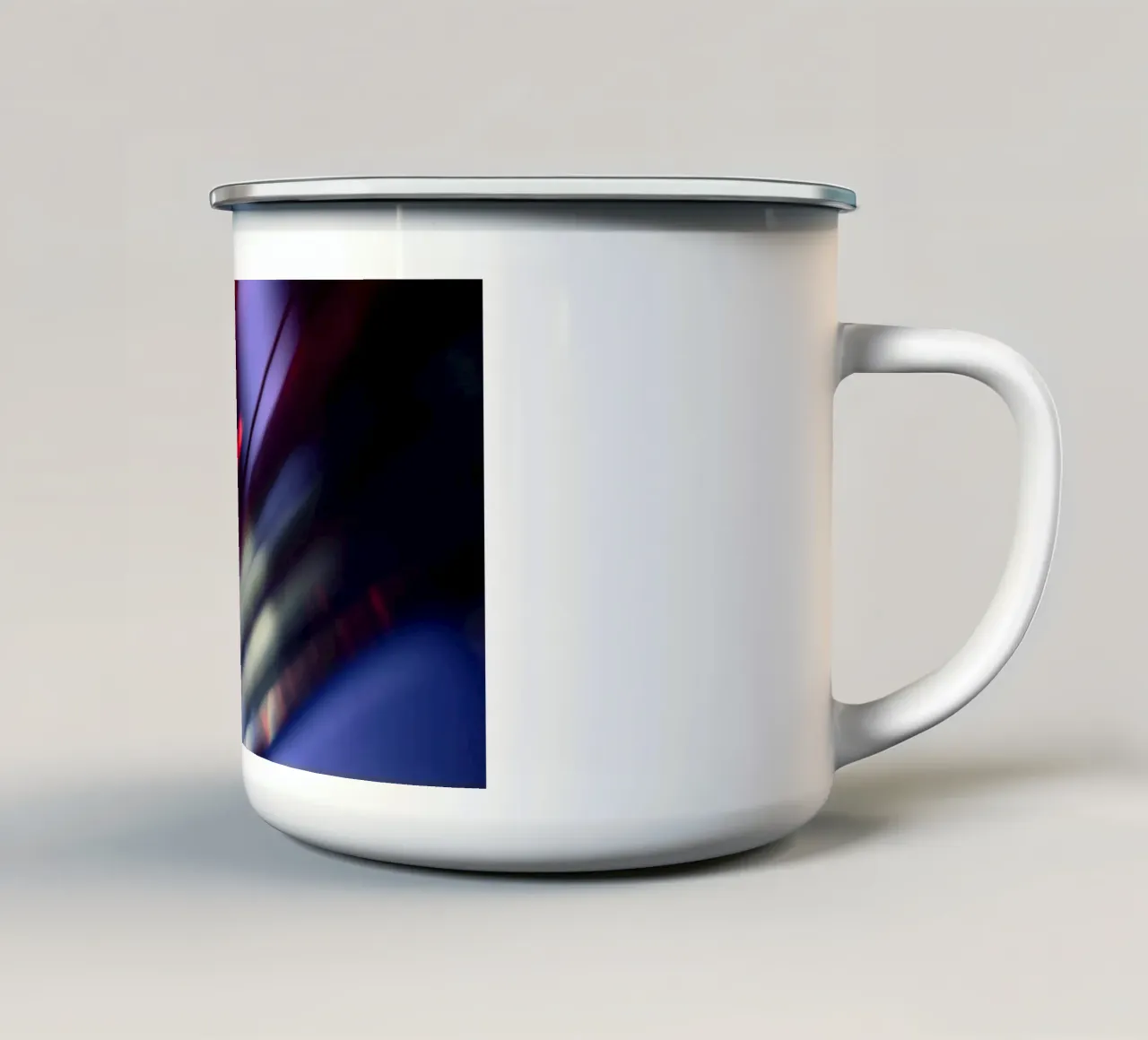 Light 5 tazza in smalto da Flo Klein