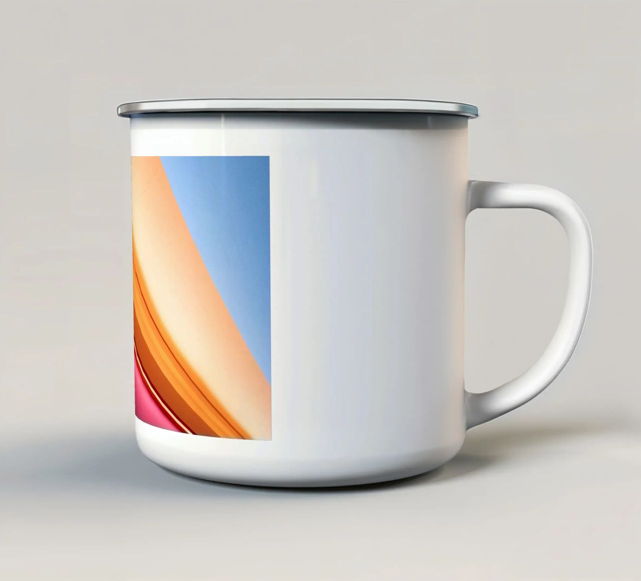 Light 6 tazza in smalto da Flo Klein