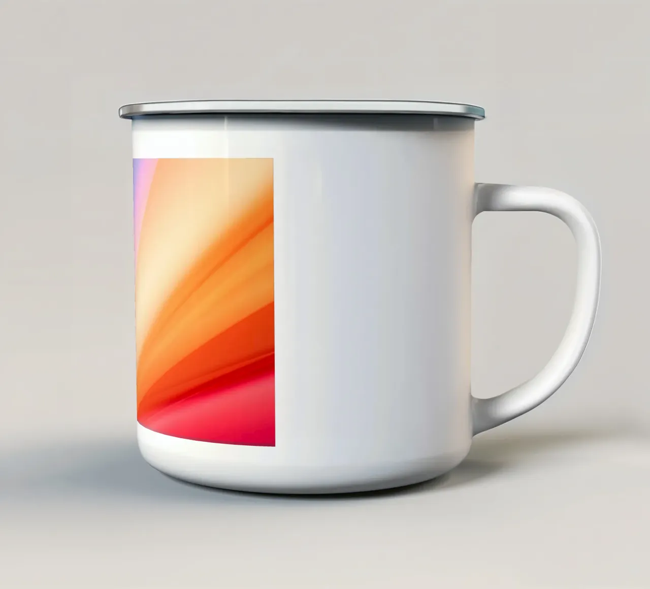 Light 6 tazza in smalto da Flo Klein