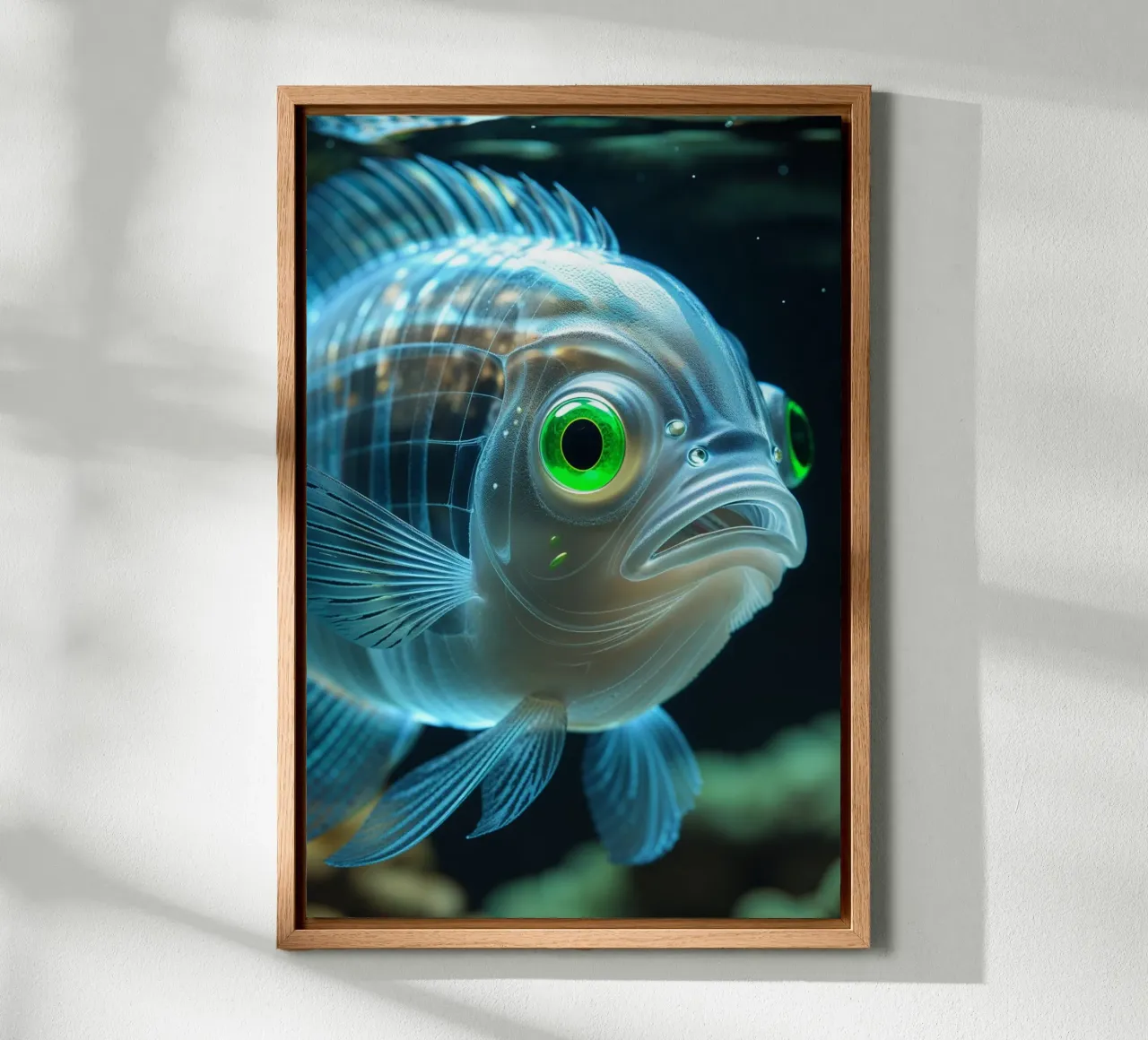 Ethereal Barreleye in the Deep Sea alluminio dibond da AlbertKlee