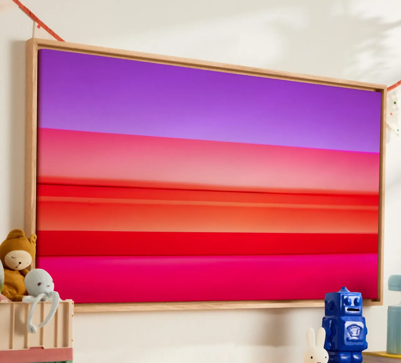 Light 9 tela con Cornice a cassetta da Flo Klein