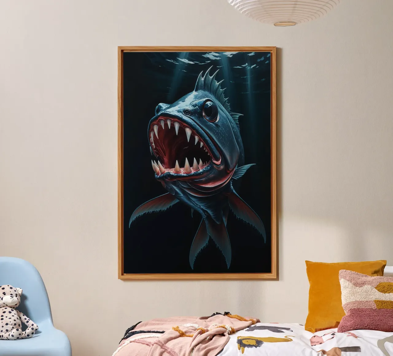 Abyssal Predator on the Hunt alluminio dibond da AlbertKlee