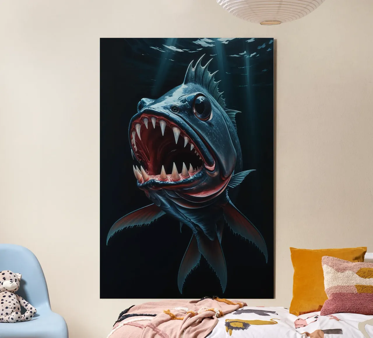 Abyssal Predator on the Hunt alluminio dibond da AlbertKlee