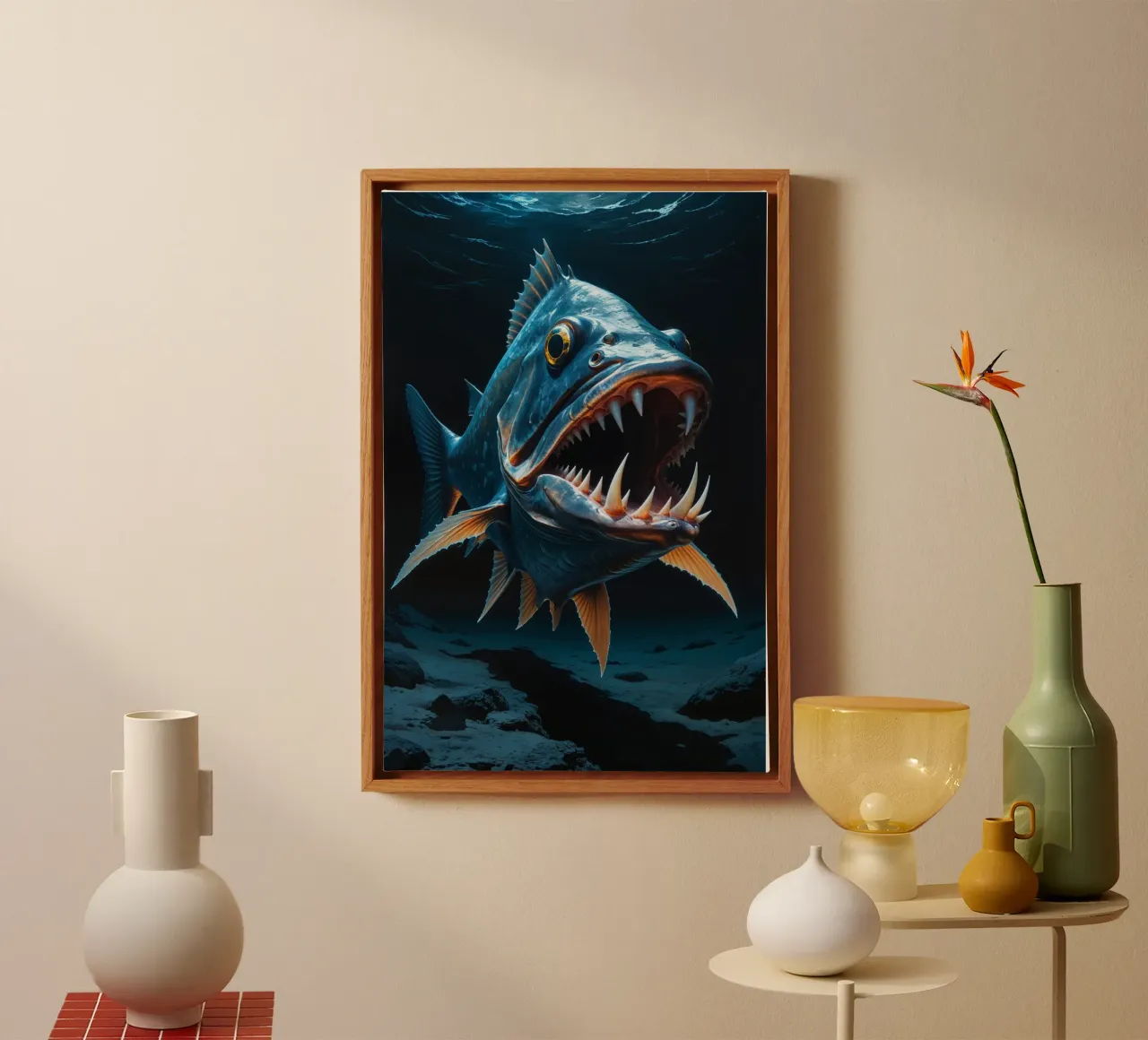 Fanged Beast of the Midnight Zone tela da AlbertKlee