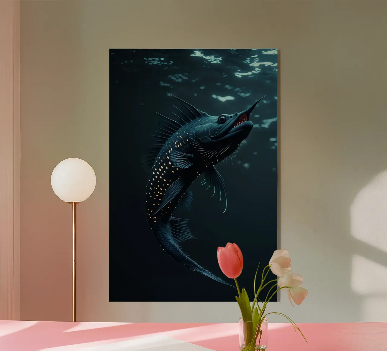 Black Dragonfish Illuminated plexiglass da AlbertKlee